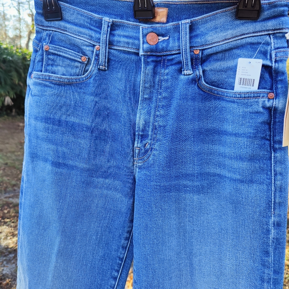 Mother The Mid Rise Rambler Zip Ankle Piece By Piece Wash NWT - Picture 12 of 13